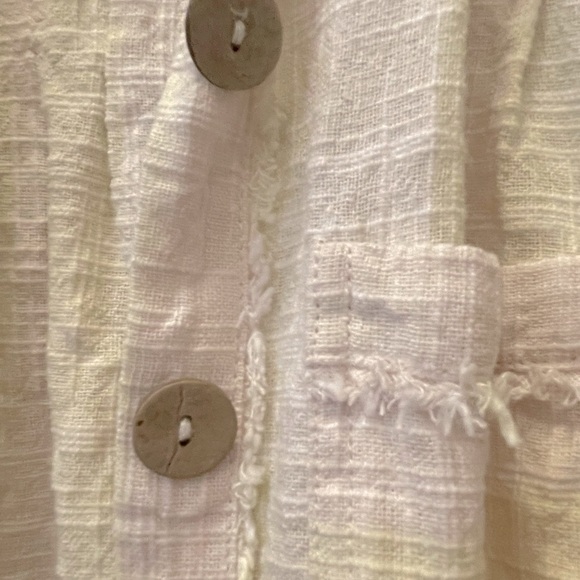 We the Free (Free People) Away at Sea Striped Frayed Hem Shirt - Picture 4 of 6